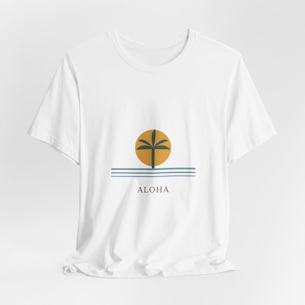 Aloha Palm Tee — Minimal Retro Beach Palm Tree T-Shirt