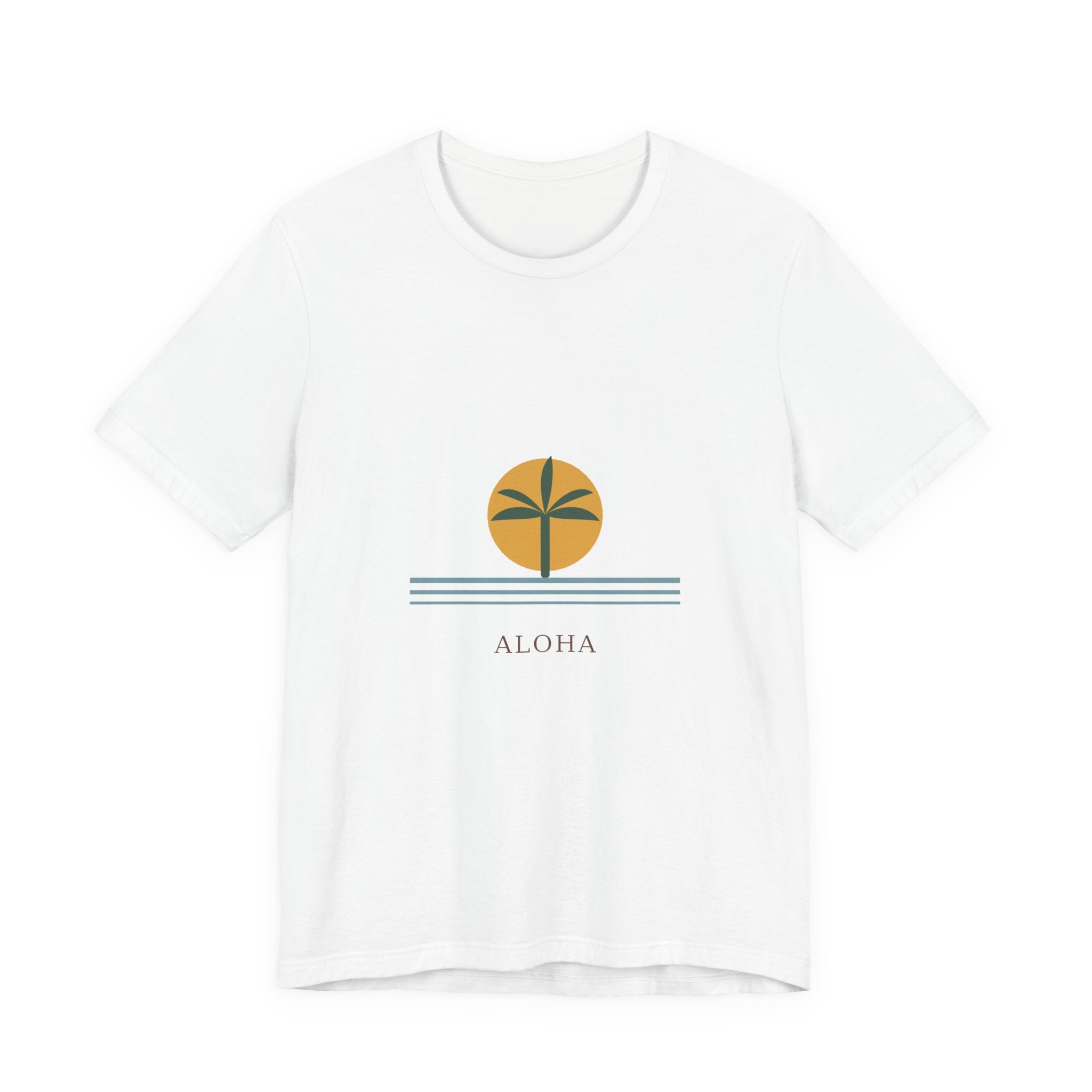 Aloha Palm Tee — Minimal Retro Beach Palm Tree T-Shirt