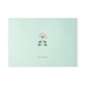 Glass Cutting Board — Minimal ʻŌhiʻa Lehua Floral Design (Pastel Mint)