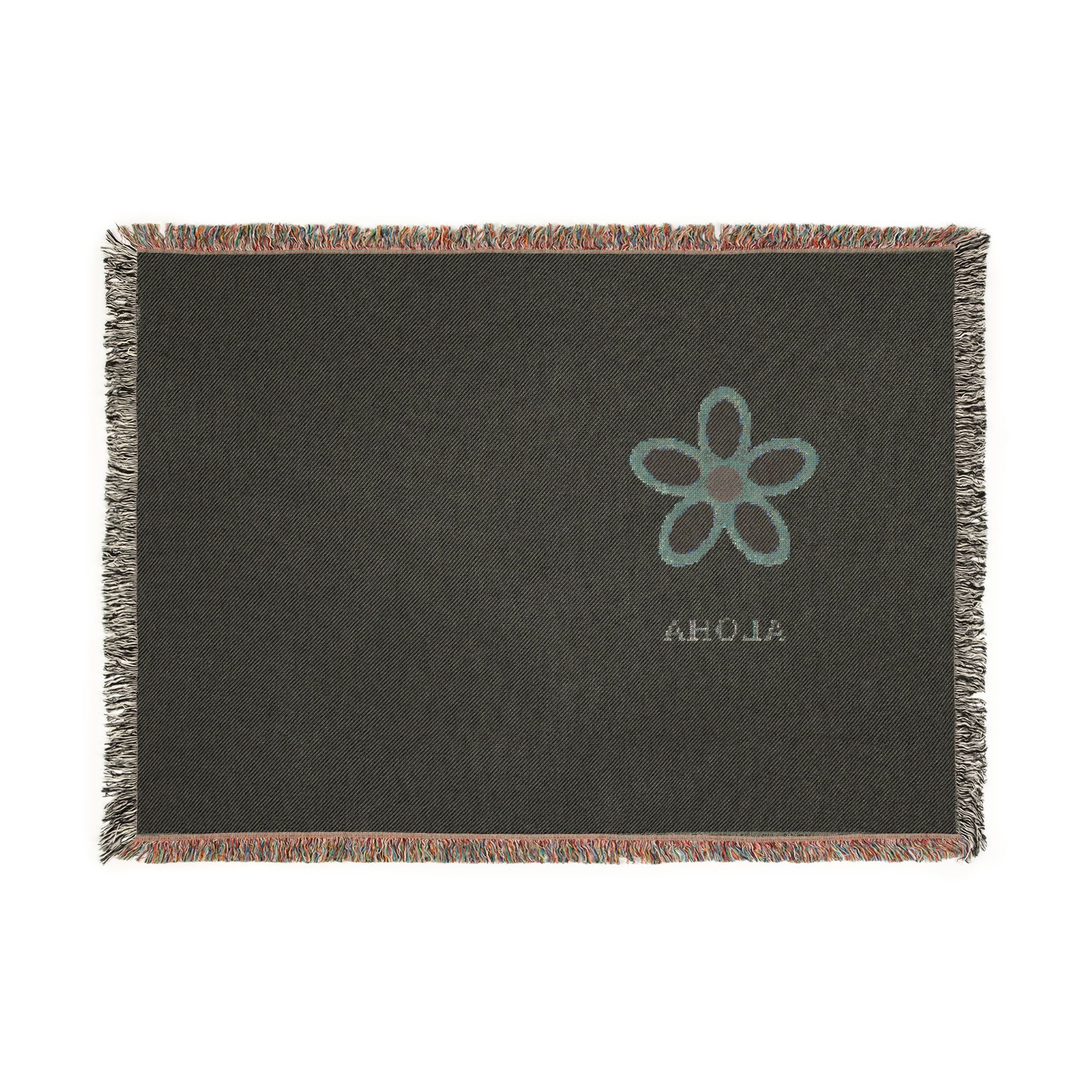 Aloha Daisy Woven Throw Blanket