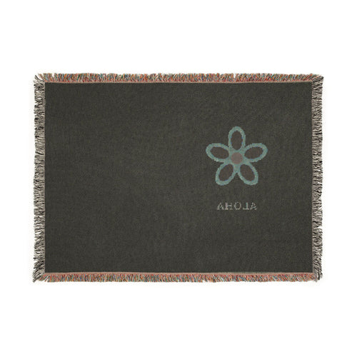 Aloha Daisy Woven Throw Blanket