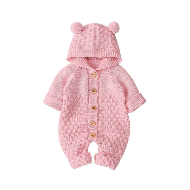 Romper Bear Ear Knit Hooded - pavlic.dunja