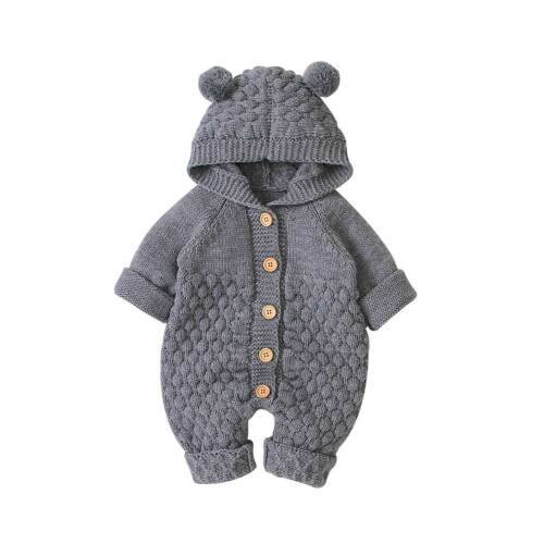 Romper Bear Ear Knit Hooded - pavlic.dunja