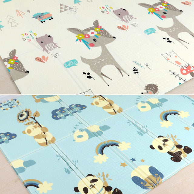 Foldable Cartoon Baby Play Mat