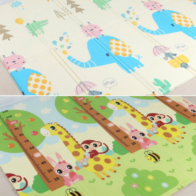 Foldable Cartoon Baby Play Mat