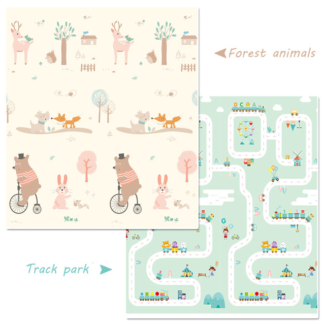 Foldable Cartoon Baby Play Mat