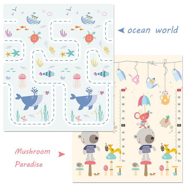 Foldable Cartoon Baby Play Mat