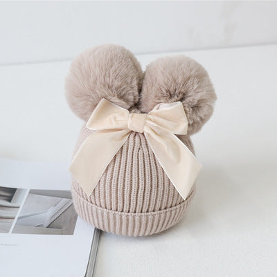 Knitted Bow Beanies - pavlic.dunja