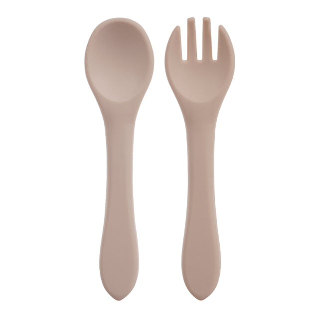 Feeding Wooden Silicone Spoon