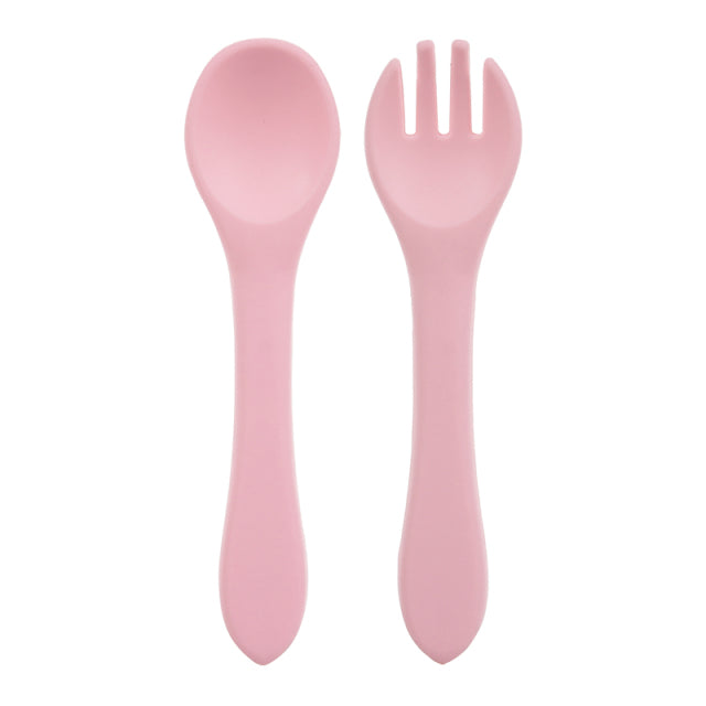 Feeding Wooden Silicone Spoon