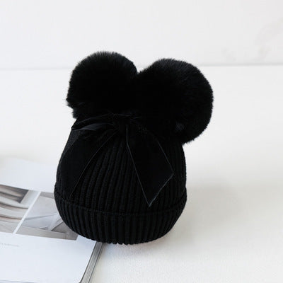 Knitted Bow Beanies - pavlic.dunja