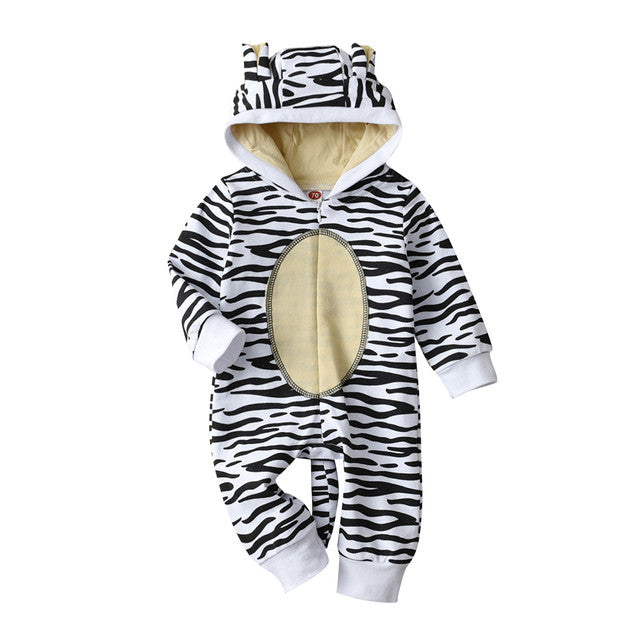 Tiger Hooded Romper Jumpsuit - pavlic.dunja