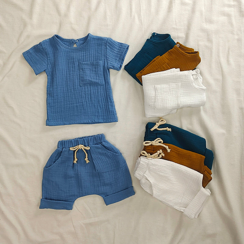 Unisex Toddlers Cotton Set