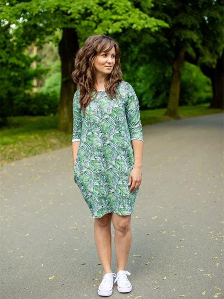 Mother Daughter Dresses Green Leaf