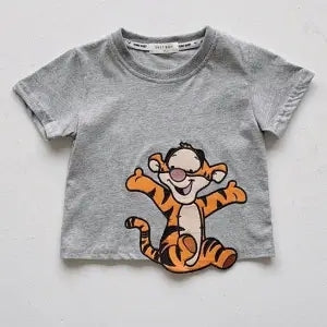 Cartoon Embroidery Printed T-shirt