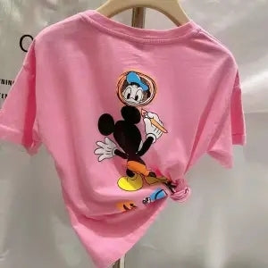 Cartoon Embroidery Printed T-shirt