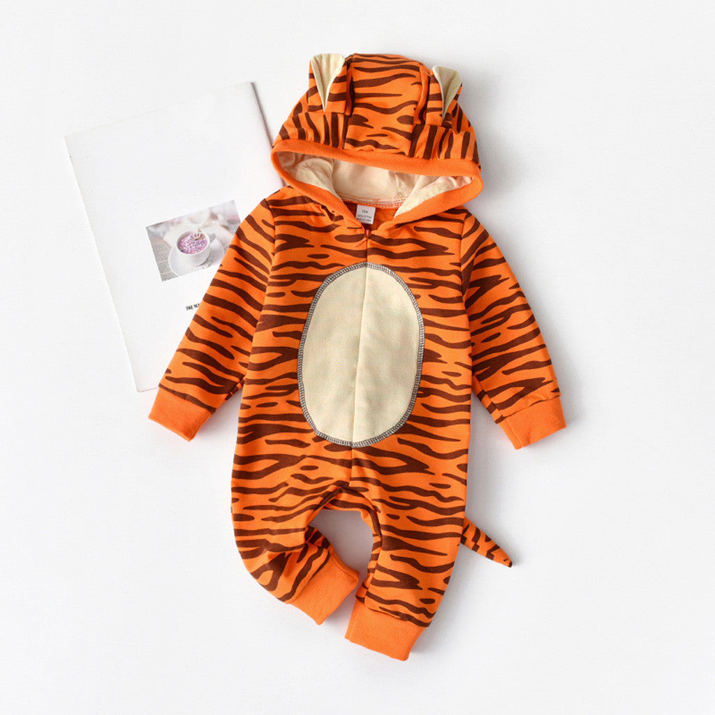 Tiger Hooded Romper Jumpsuit - pavlic.dunja